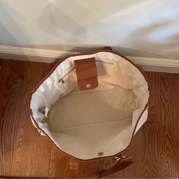 Large canvas tote bag -NEW with tag 20” long, 11” deep, 7” wide - Picture 9 of 10